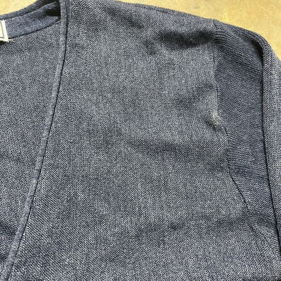 Vintage 80s Classics by Palmland Navy Acrylic Cardigan - Picture 2 of 3